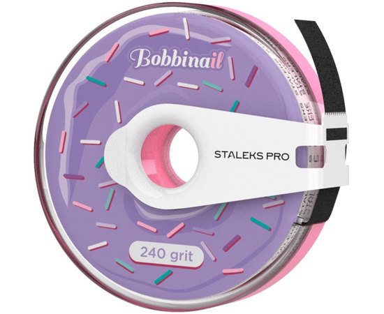 Сменный файл-лента в пластиковой катушке Staleks Pro Expert Bobbinail AT, 8m, изображение 4