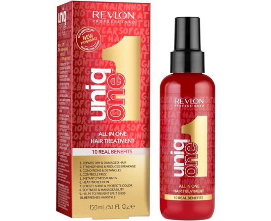 Спрей-уход для волос лимитированная серия 10 лет Uniq One Hair Treatment Celebration, изображение 2