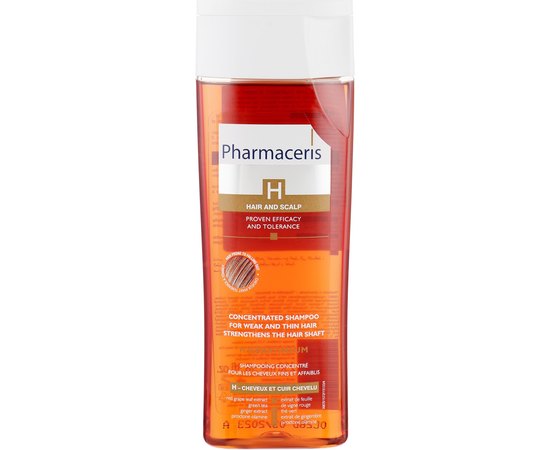 Укрепляющий шампунь для слабых волос Pharmaceris H H-Keratineum Concentrated Strengthening Shampoo For Weak Hair, 250ml