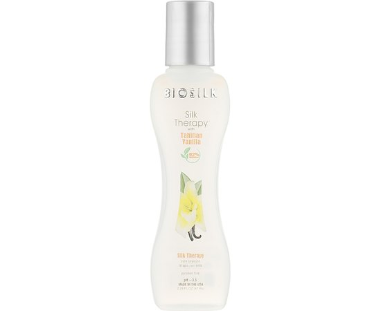 Жидкий шелк для волос Ваниль Biosilk Silk Therapy Tahitian Vanilla, изображение 2