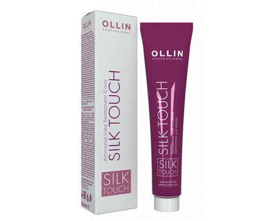 Безаммиачная стойкая краска для волос с маслом виноградной кости Ollin Professional Silk Touch, 60 ml