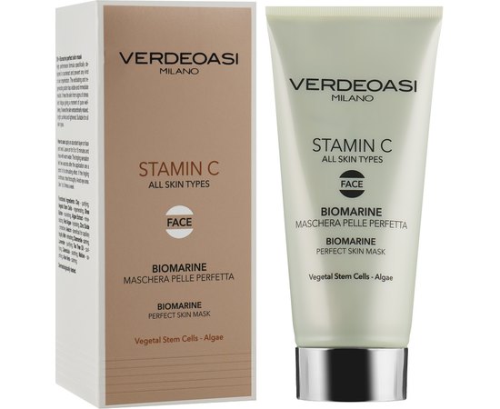 Биоморская маска для идеальной кожи лица Verdeoasi Stamin C Biomarine Perfect Skin Mask, изображение 2