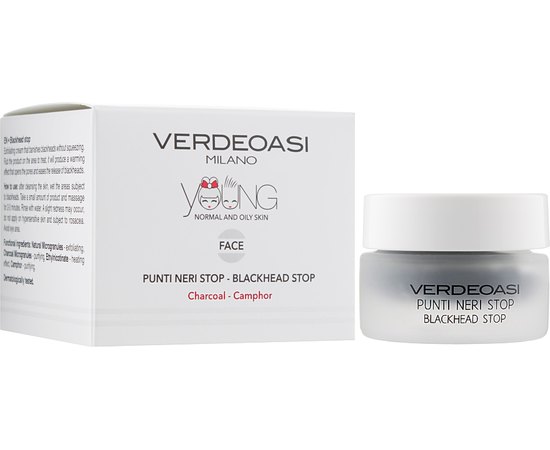 Cкраб Стоп чорным точкам Verdeoasi Young Punti Neri Stop-Blackhead Stop, 15ml, изображение 2
