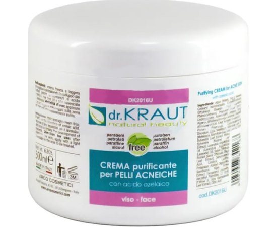 Dr. Kraut Purifying Cream For Acne Skin Крем для шкіри з акне, 500 мл, фото _ab__is.image_number.default