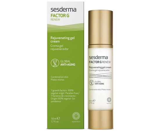 Крем-гель омолаживающий для лица Sesderma Factor G Renew Rejuvenating Gel Cream, 50 ml