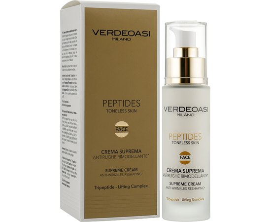 Крем премиум моделирующий против морщин Verdeoasi Peptides Supreme Cream Anti-Wrinkles Reshaping, изображение 2