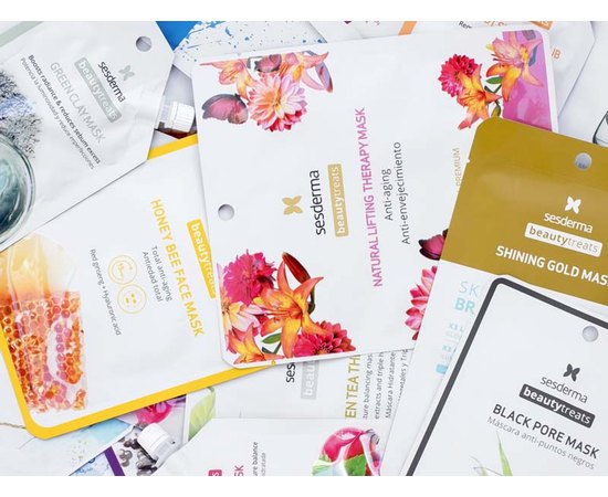 Маска зволожуюча із зеленим чаєм Sesderma Beauty Treats Green Tea Therapy Mask, 1 шт, фото _ab__is.image_number.default