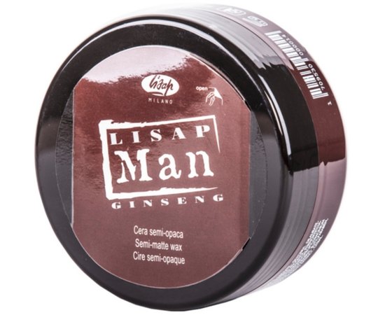 Моделирующий воск для мужчин Lisap Man Semi Matte Wax, 100 ml