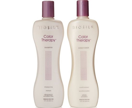 Biosilk Color Therapy Kit Набір для фарбованого волосся, 355 + 355 мл, фото 