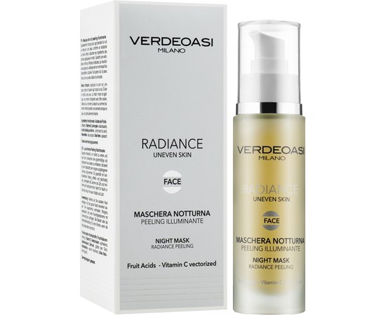 Ночная маска-пилинг с эффектом сияния Verdeoasi Radiance Night Mask Peeling, 50ml, изображение 2