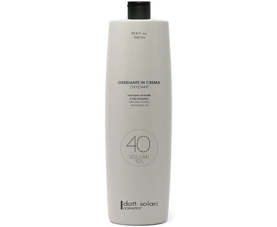 Окислительная крем-эмульсия 12% Dott. Solari Oxidizers Oxydant 40 Vol, изображение 3