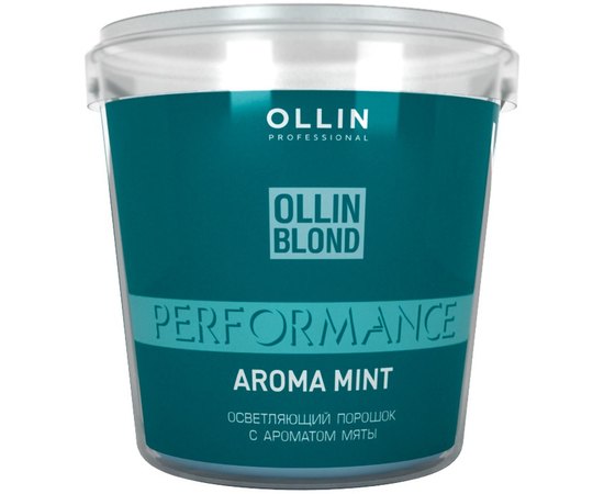 Осветляющий порошок с ароматом мяты Ollin Professional Perfomance Blond Powder With Mint Aroma, изображение 3