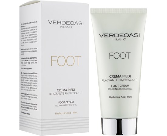 Расслабляющий и освежающий крем для ног Verdeoasi Body Foot Cream Relaxing Refreshing, 100ml, изображение 2