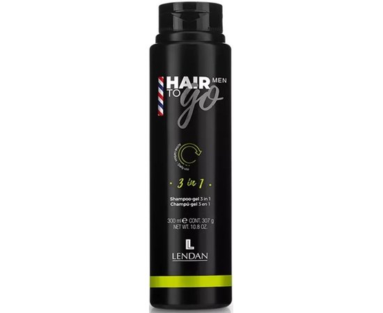 Шампунь-гель 3 в 1 Lendan Hair To Go Men Shampoo-Gel, 300ml