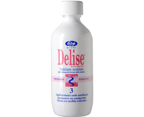 Состав для химической завивки осветленных и чувствительных волос Lisap Delise 3, 250 ml