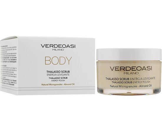 Талассо-скраб энергетический для тела Verdeoasi Body Thalasso Scrub Energy Smoothing, 200ml, изображение 2