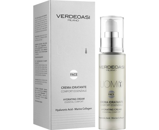 Увлажняющий крем Основной уход для лица Verdeoasi Uomo Hydrating Cream Essential Comfort, 30ml, изображение 2