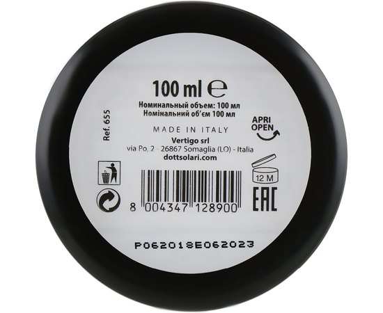 Воск для сильной фиксации Dott. Solari Euphoria Fiber Pomade, 100ml, изображение 3