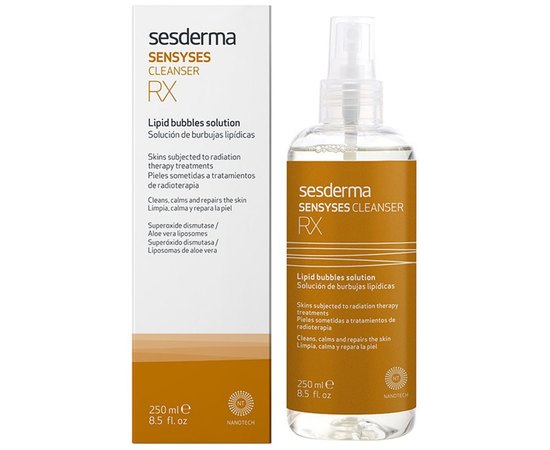 Лосьйон для очищення шкіри обличчя Sesderma Sensyses Cleanser RX Lipid Bubbles Solution 250 ml, фото _ab__is.image_number.default