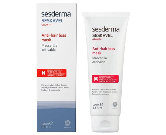 Маска проти випадання волосся Sesderma Seskavel Anti-Hair Loss Mask, 200 ml, фото 