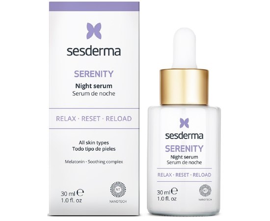 Нічна ліпосомальна сироватка Sesderma Serenity Night Serum, 30 ml, фото 