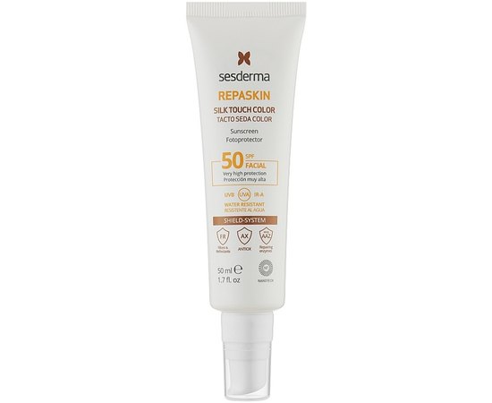 Сонцезахисний крем з тоном SPF50+ Sesderma Repaskin Silk Touch Color 50 ml, фото _ab__is.image_number.default
