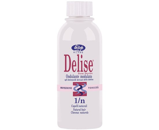 Состав для химической завивки натуральных волос Lisap Delise 1N, 250 ml