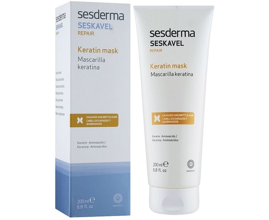 Восстанавливающая маска с кератином Sesderma Seskavel Repair Keratin Mask, 200 ml