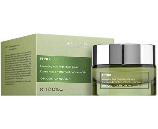 Крем-обновитель ночной кислотный Феникс для всех типов кожи любого возраста Beauty Spa Fenix, 50 ml