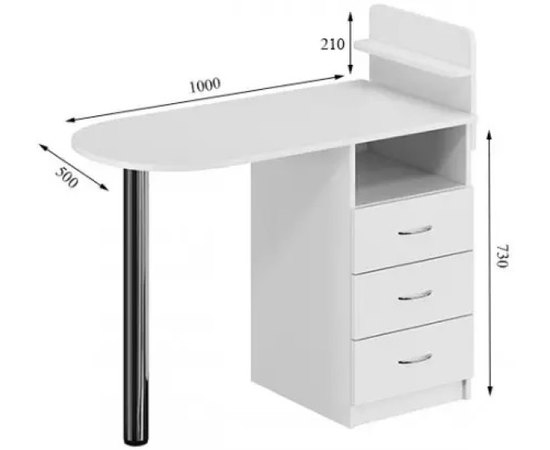 Маникюрный стол Овал Ukrestet, изображение 3