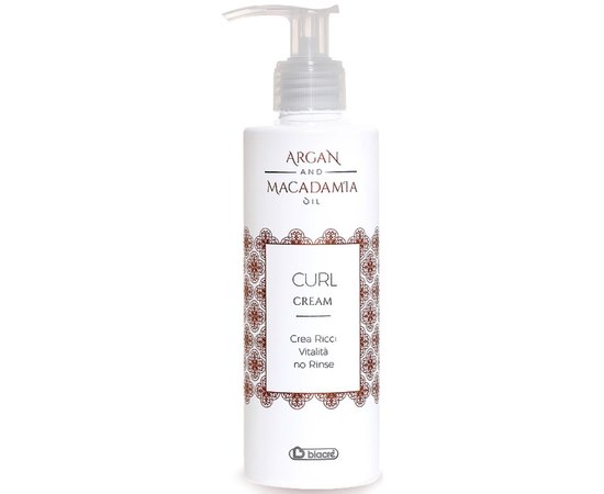 ​Моделирующий крем для вьющихся волос Керл крем Biacre Argan And Macadamia Curl Cream, 200 ml, изображение 2