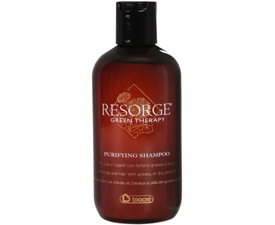 Очищающий шампунь Пурифинг для жирной кожи головы и от перхоти Biacre Resorge Green Therapy Purifying Shampoo, 250 ml, изображение 2