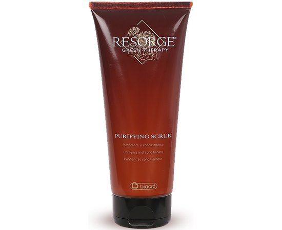 Очищающий скраб Пурифинг для кожи головы для всех типов волос и от перхоти Biacre Resorge Green Therapy​ Purifying Scrub, 200 ml, изображение 2