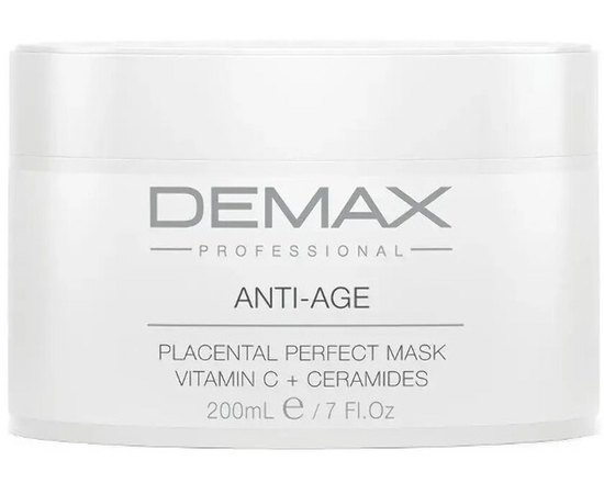 Demax Placental Perfect Mask Vitamin C + Ceramides Плацентарна маска-активатор, 200 мл, фото 