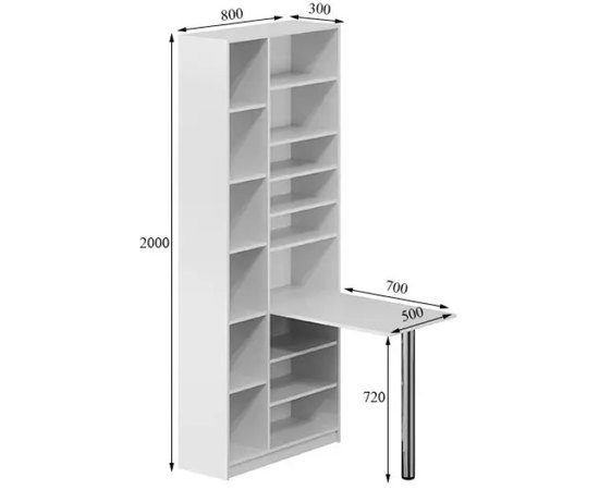 Стол маникюрный Ukrestet Стандарт 3, изображение 4