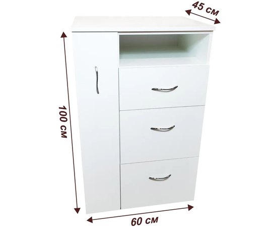 Тумба косметологическая с ящиками UK144, изображение 2