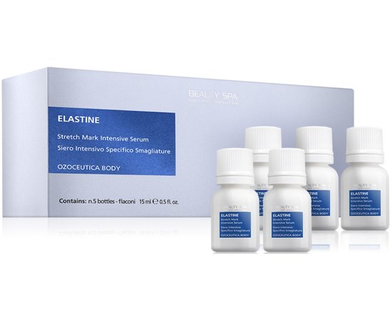 Укріплююча озон-сироватка anti-age Еластін для обличчя та тіла Beauty Spa Serum Elastine, 15 ml, фото 