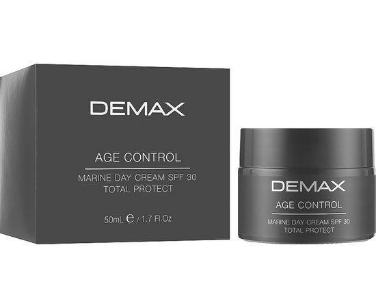 Дневной защитный крем SPF30 с морскими водорослями Demax Age Control Marine Day Cream Total Protect, изображение 4