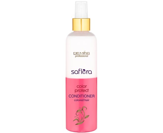 Двухфазный спрей-кондиционер для сохранения цвета окрашенных волос Demira Professional Saflora Color Protect Conditioner Spray, 250 ml