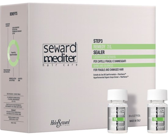 Флюид для блеска и шелковистости волос Helen Seward Remedy 7/L Sealer, 24*8ml