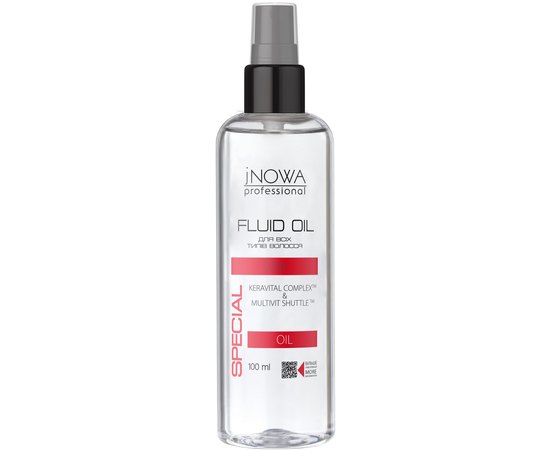 Флюид для интенсивного питания волос jNowa Professional Fluid Oil, 100ml
