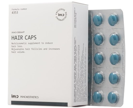 Комплекс для уповільнення та запобігання випаданню волосся Innoaesthetics Caps Hair, 60 шт, фото 