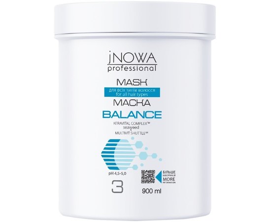 Маска для всіх типів волосся jNowa Professional Balance Mask, 900ml, фото 