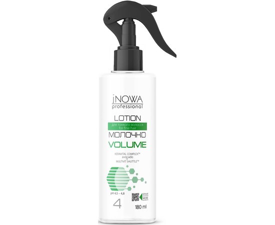 Молочко-спрей для объема тонких волос jNowa Professional Volume Lotion, 180ml