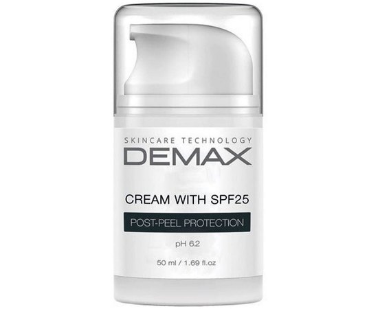 Постпилинговый защитный крем с SPF25 Demax Cream Post-Peel Protection, 50 ml