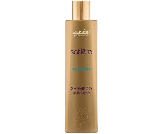Шампунь для всіх типів волосся, що зволожує Demira Professional Saflora Moisturize Shampoo, 300ml, фото 