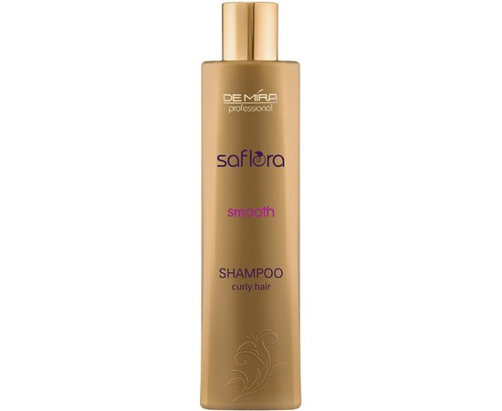 Шампунь для выпрямления вьющихся волос Demira Professional Saflora Smooth Shampoo, 300ml