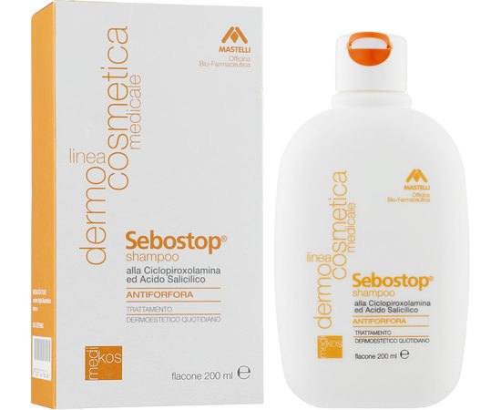 Шампунь от перхоти Mastelli Sebostop Anti-Dandruff Shampoo, 200ml, изображение 2