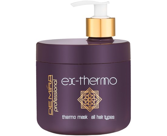 Термомаска для інтенсивного відновлення волосся Demira Professional EX-Thermo Hair Mask, 500ml, фото 