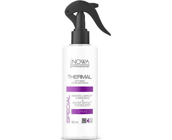 Термозахисний спрей для волосся jNowa Professional Thermal Spray, 180ml, фото 